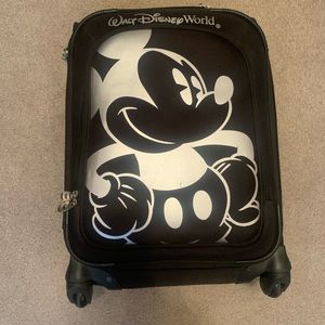 Disney Mickey Mouse Spinner Suitcase Luggage 21" Carry-On Disney World RARE!